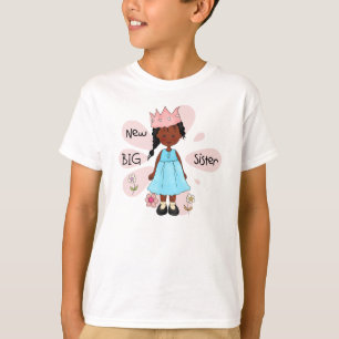 T-shirt Princesse Big Soeur Africaine Américaine