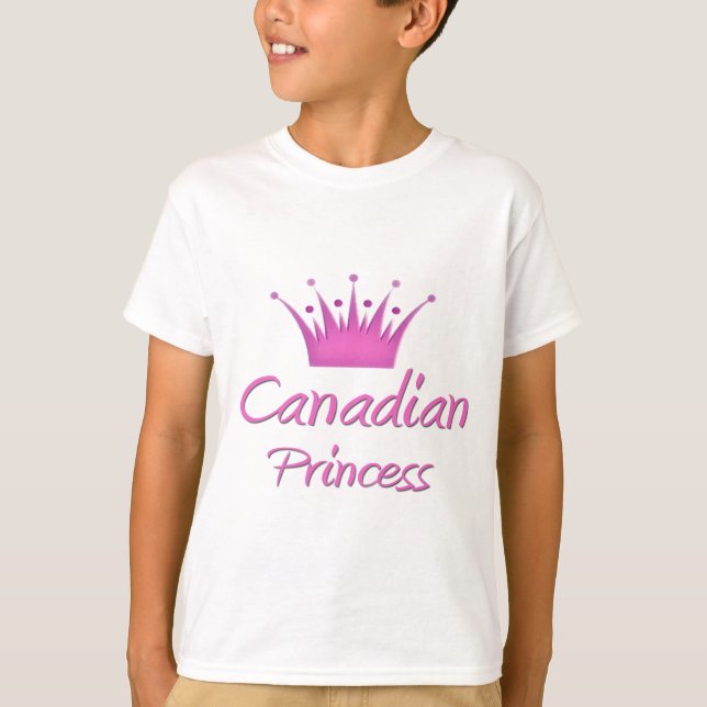 T-shirt Princesse canadienne (Devant)