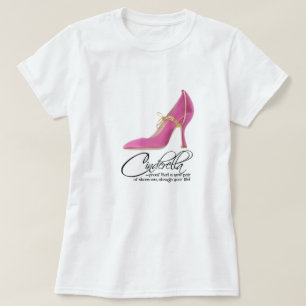 T-Shirt Princesse Cendrillon Chaussures roses Cita