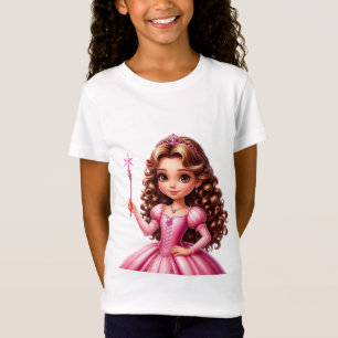 T-Shirt Princesse charmante en robe rose