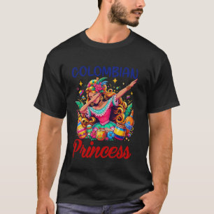 T-shirt Princesse colombienne faisant le dab avec le drape