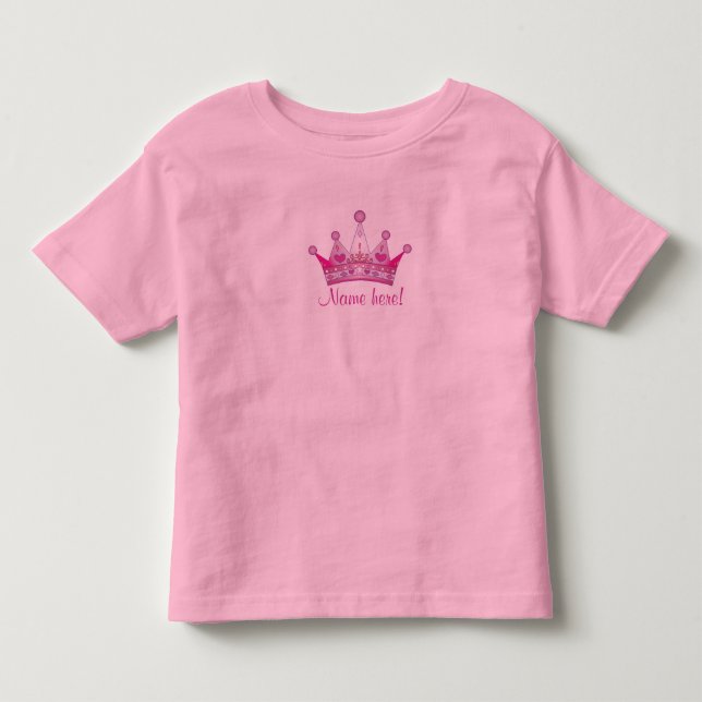 T-shirt Princesse Couronne personnalisée (Devant)