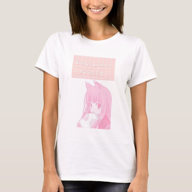 T-shirt Princesse Crop Top du papa (Devant)