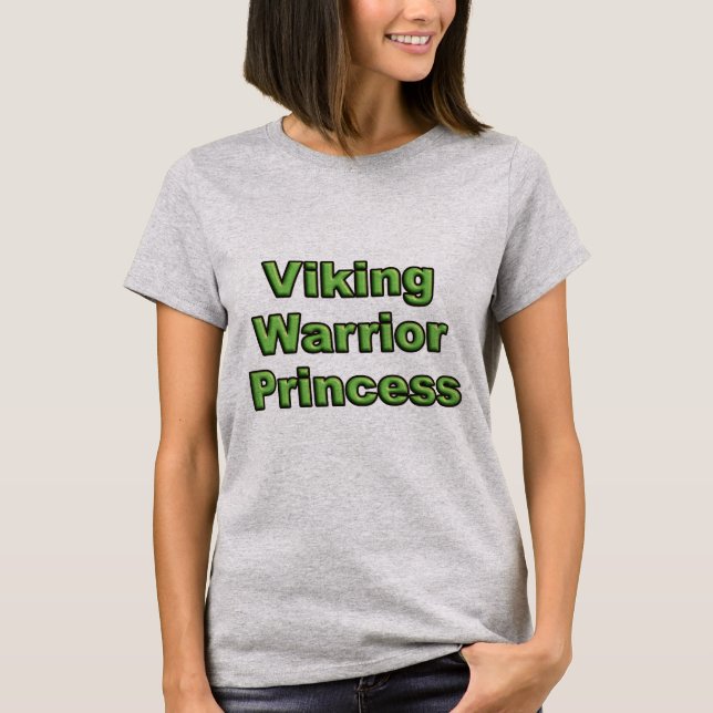 T-shirt Princesse de guerrier de Viking (Devant)