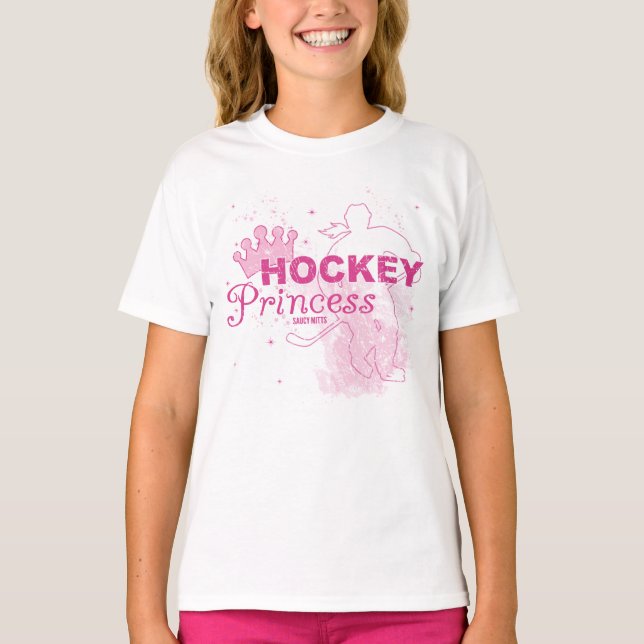 T-shirt Princesse de hockey féminin (Devant)