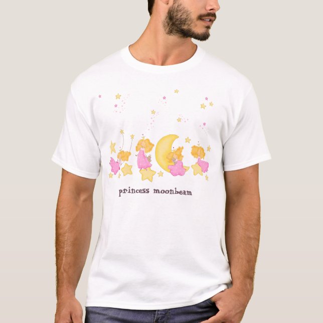 T-shirt Princesse de lune - "rayon de lune de princesse " (Devant)