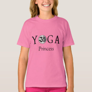 T-shirt princesse de yoga Om personnalisé customis