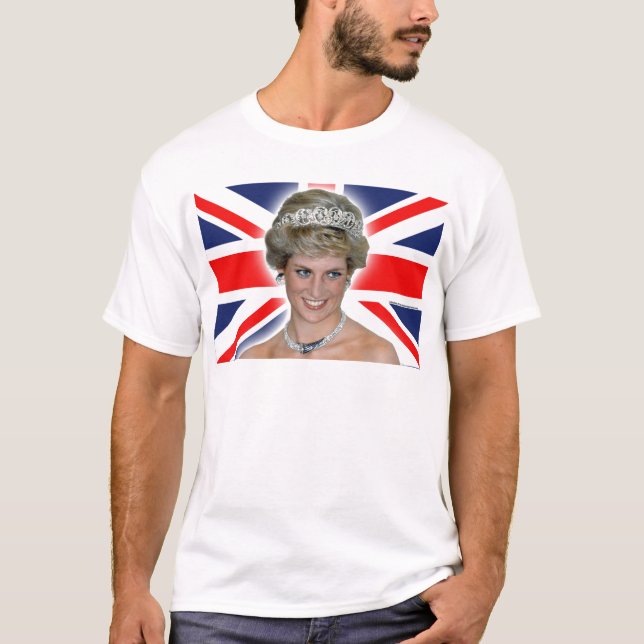 T-shirt Princesse Diana Union Jack de HRH (Devant)