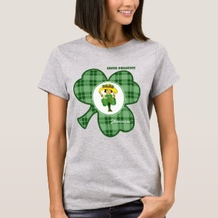 T-shirt Princesse d'Irlande Nom personnalisé Saint Patri