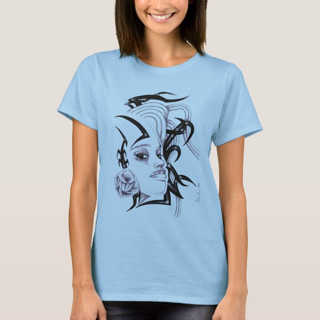 T-SHIRT PRINCESSE DU TRIBAL NUBIAN (Devant)