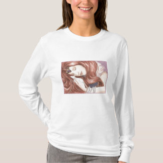 T-shirt Princesse d'une chevelure rouge et son rat