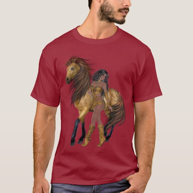 T-shirt Princesse et Chemise du cheval amérindien (Devant)