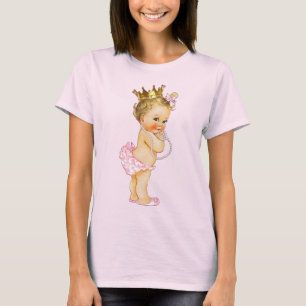 T-shirt Princesse et perles de bébé