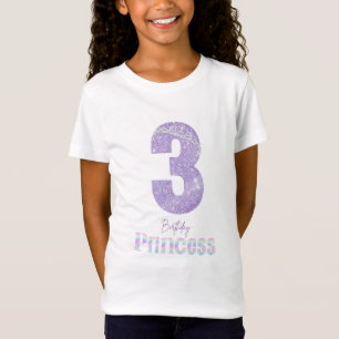 T-shirt Princesse Fille d'anniversaire 3 ans
