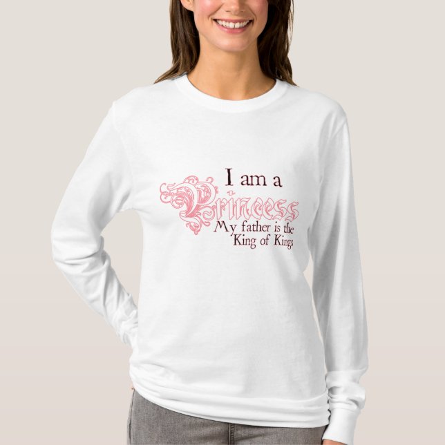 T-shirt Princesse King de longue pièce en t de douille de (Devant)