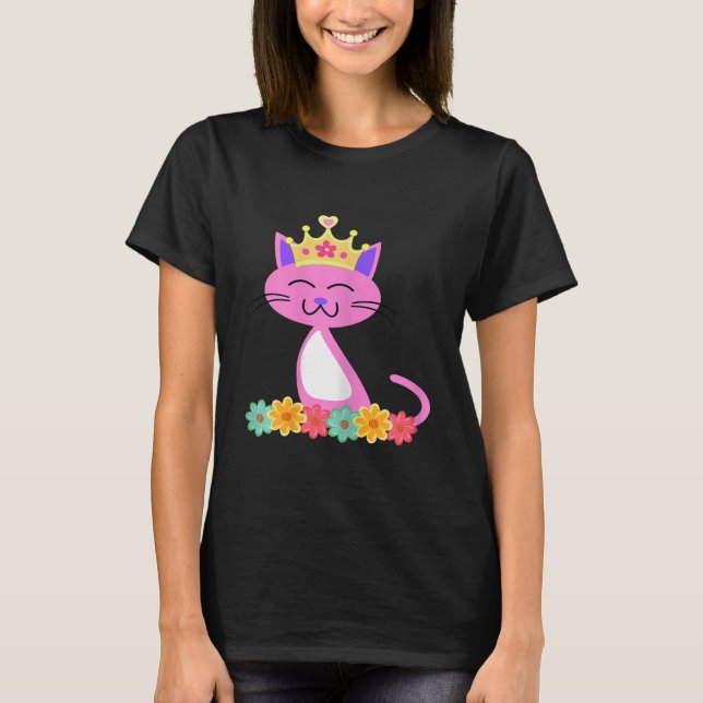 T-shirt Princesse Meautastique Princesse Chat Princesse av (Devant)