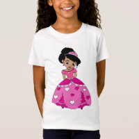 princesse noire avec cheveux noirs naturels