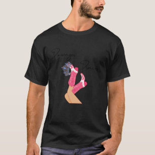 T-shirt Princesse passagère drôle cowgirl bottes roses ave