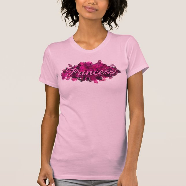 T-shirt Princesse rose Flowers (Devant)