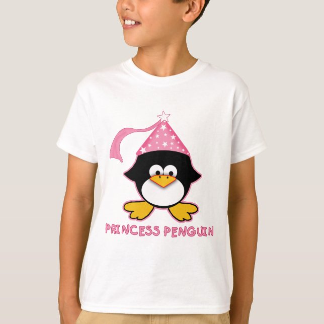 T-shirt Princesse rose Penguin (Devant)