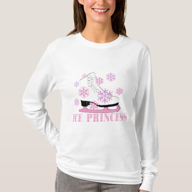 T-shirt Princesse Skate de glace (Devant)
