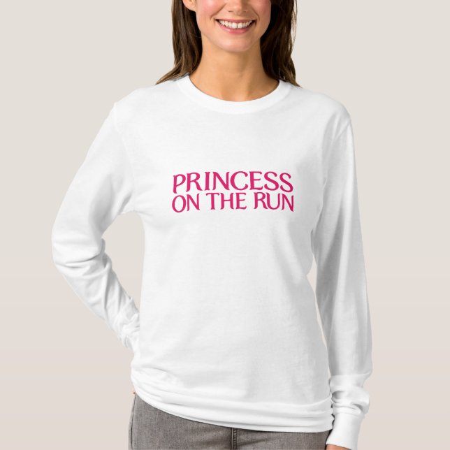 T-shirt Princesse sur la chemise de course (Devant)
