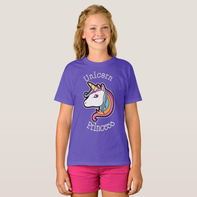 T-shirt Princesse Unicorne (Devant entier)