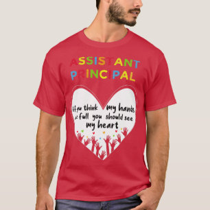 T-shirt Principal adjoint si vous pensez que mes mains son