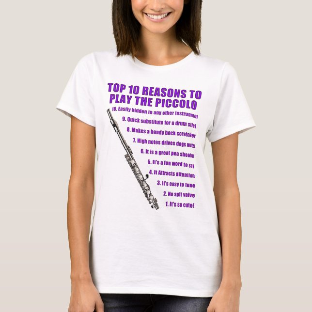 T-shirt Principal de petite flûte 10 (Devant)