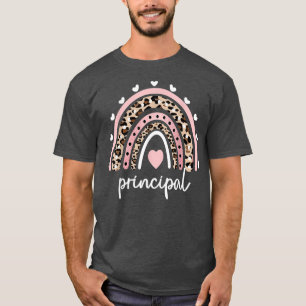 T-shirt Principal école d'appréciation de l'arc-en-ciel