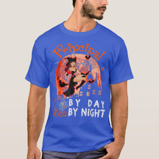 T-shirt Principal Par Jour Sorcière Par Nuit Halloween Wit