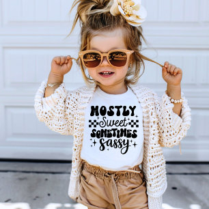 T-Shirt Principalement sucré Parfois Sassy mignon gras éno