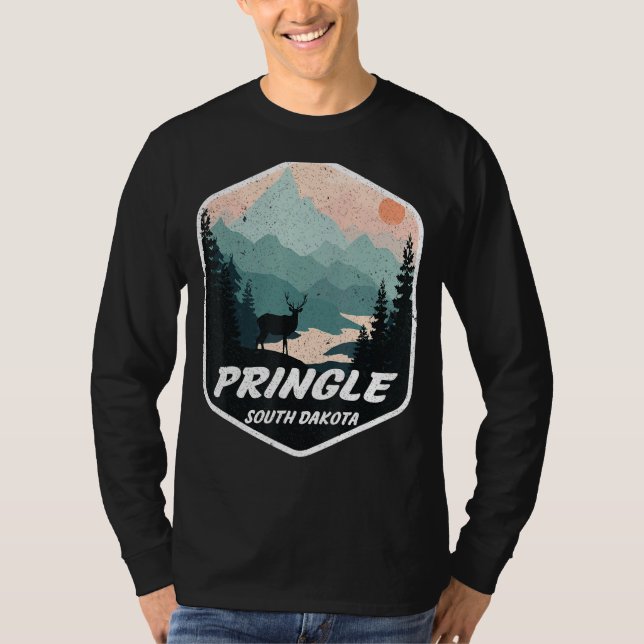 T-shirt Pringle South Dakota Sd Mountains Randonnée Randon (Devant)