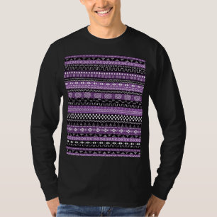 T-shirt Print de Purple African Tribal