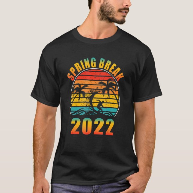 T-shirt Printemps 2022 Famille Tee Spring Break Sunset 2 (Devant)