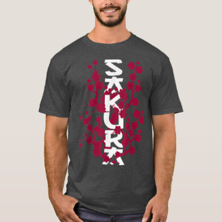 T-shirt Printemps d'art des serras japonais en fleurs Saku