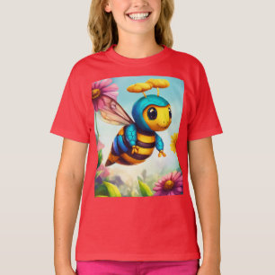 T-shirt Printemps des abeilles et fleurs bourdonnantes