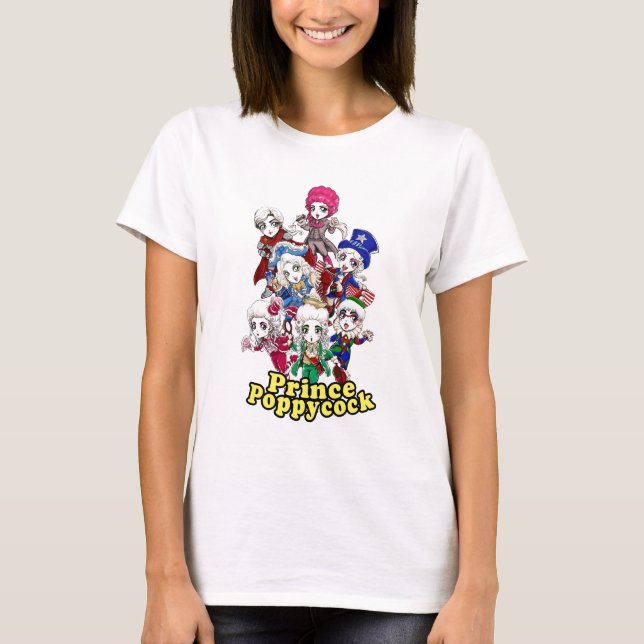 T - Shirt Prinz-Poppycock Chibi Party BabyDoll (Vorderseite)