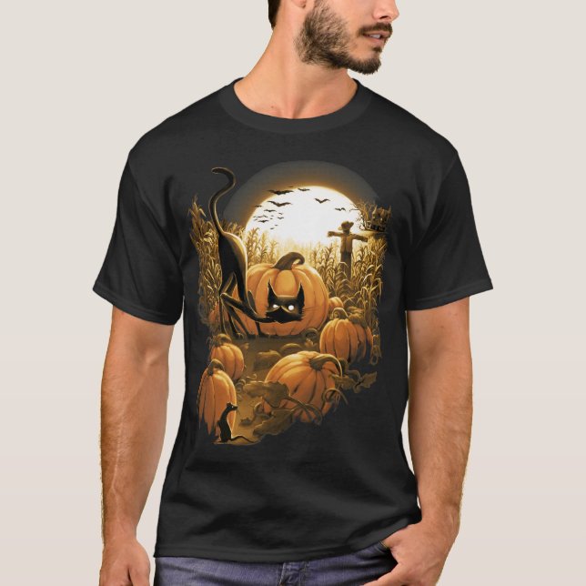 T-shirt Pris dans un patch Éffrayant (Devant)