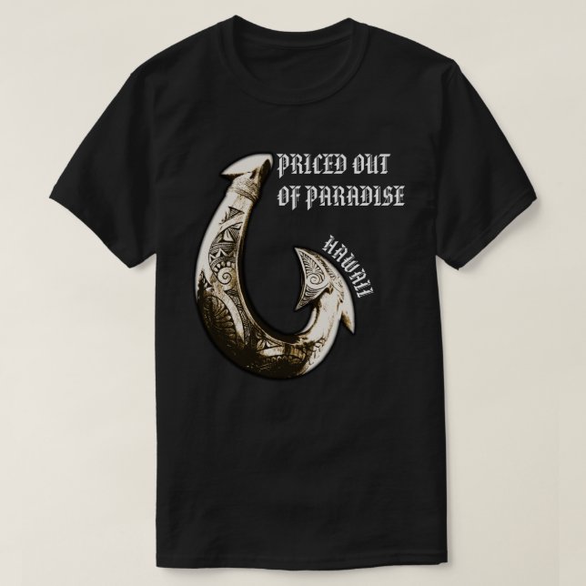 T-shirt PRIS HORS DE PARADISE Hawaii Tribal Hook (Design devant)