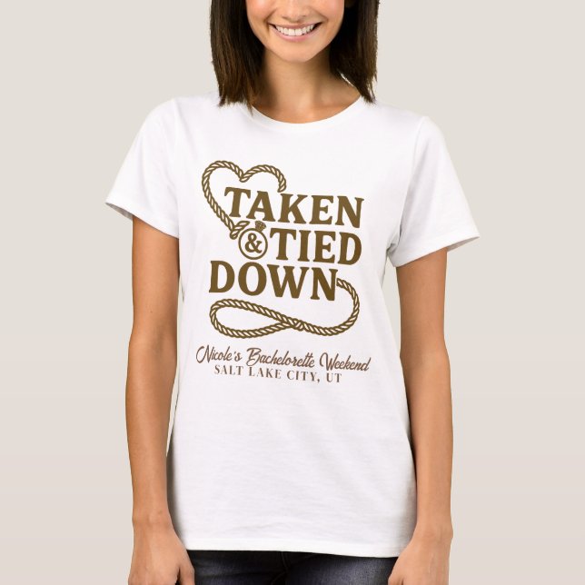 T-shirt Prise & Attachée Country Western Enterrement de Vi (Devant)