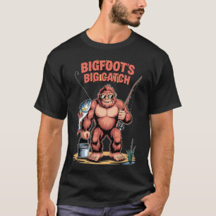 T-shirt Prise de pêche – Illustration d'un poisson au croc