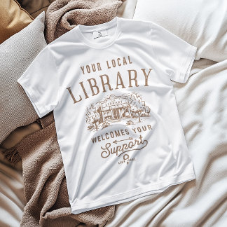 T-shirt Prise en charge des bibliothèques locales Affiche