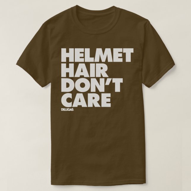 T-shirt Prise en charge des cheveux du casque (Design devant)