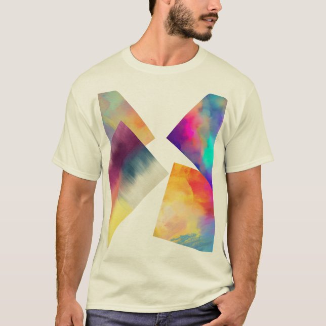 T-shirt Prismatic Burst Gradient (Devant)