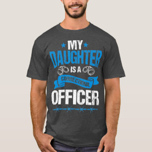 T-shirt Prison pour fille d'un agent correctionnel