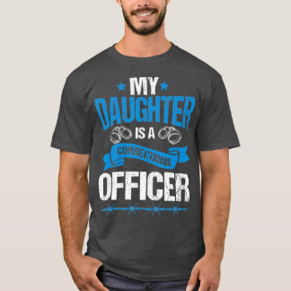 T-shirt Prison pour fille d'un agent correctionnel