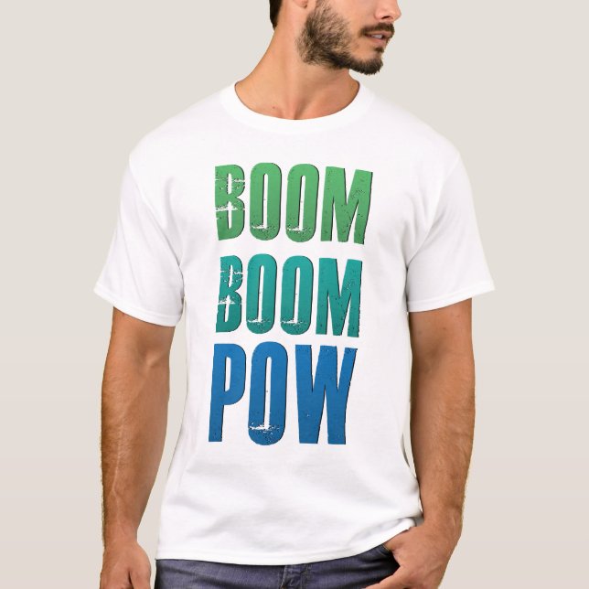 T-shirt Prisonnier de guerre de boom de boom (Devant)