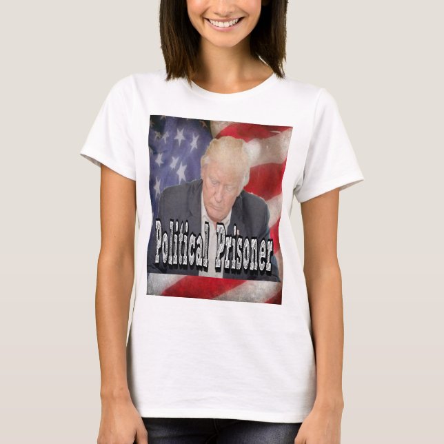 T-shirt Prisonnier politique de Trump (Devant)