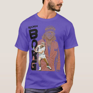T-shirt Prix de l'icône de tennis de Borg Retro